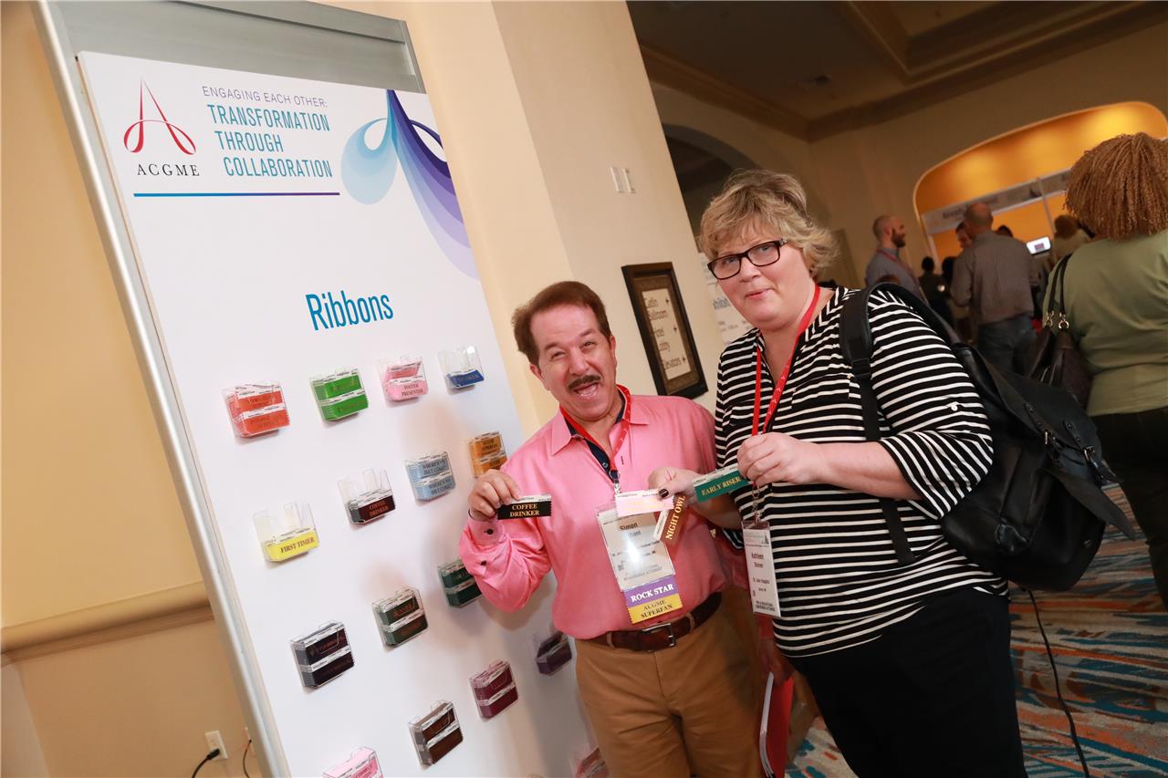 Ribbons at the Annual Educational Conference.